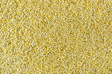 Millet cereal background. Healthy lifestyle concept.