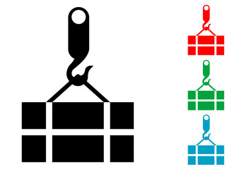 Icono plano carga varios colores