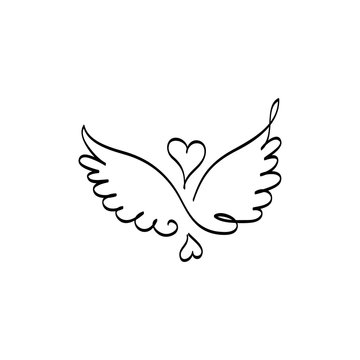 ангельские крылья и любовь
