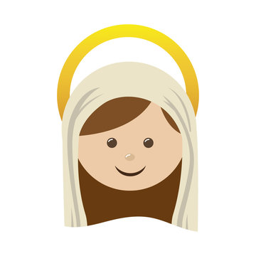 virgin holy family icon image vector illustration design 