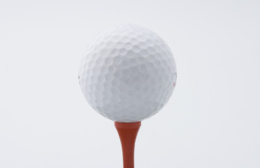 Golf ball on a tee