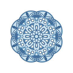 Flower Mandalas. Vintage decorative elements. Oriental pattern,