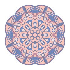 Flower Mandalas. Vintage decorative elements. Oriental pattern,