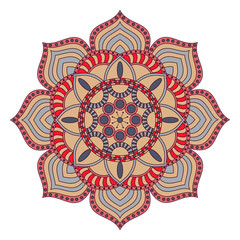 Flower Mandalas. Vintage decorative elements. Oriental pattern,