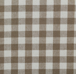 Plaid cotton fabric for background or texture