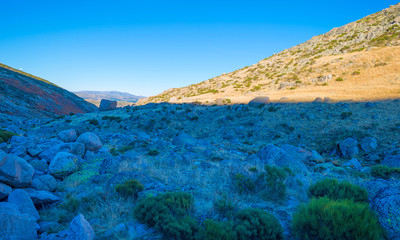 Hills of natural park Sierra de Gredos