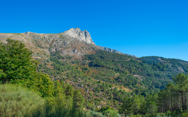 Hills of natural park Sierra de Gredos
