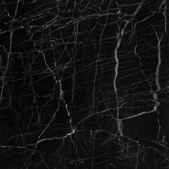 Naklejka premium Black marble natural pattern for background, abstract natural ma