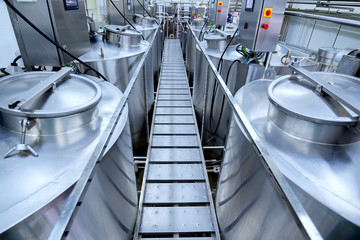 Equipment at dairy plant