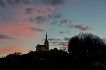 Kirche in Prevorje,Slowenien