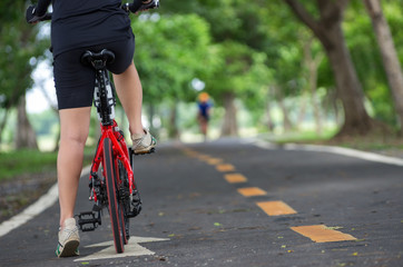 Fototapeta na wymiar women cyclists
