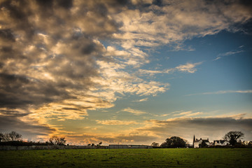 Clouds landscape