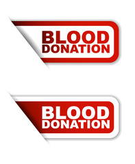 red vector blood donation, sticker blood donation, banner blood donation