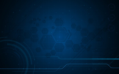 abstract vector backdrop technology innovation concept design hexagon digital sci fi pattern