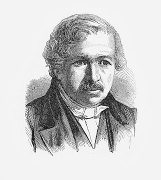 Louis Daguerre, French artist and photographer,XIX century
