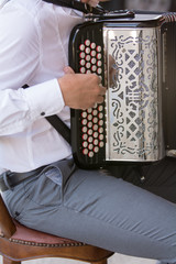 M&uacute;sico tocando el acorde&oacute;n