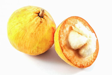 Sentul fruit on white background