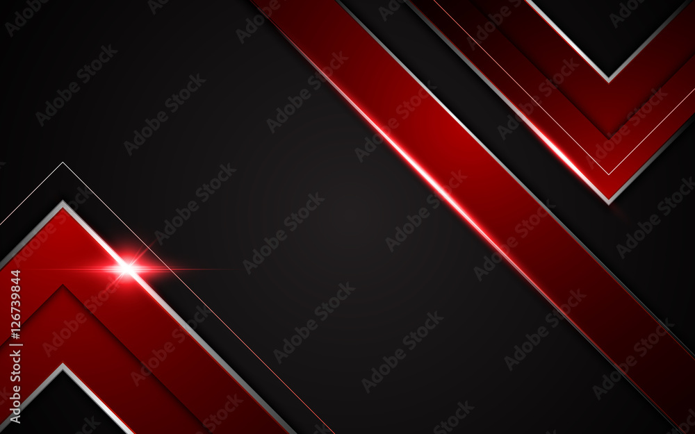 Aufkleber abstract v shape arrow sharp modern tech sport gamer design concept background layout