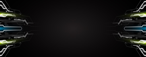 abstract technology frame digital cyber design pattern background © pixtumz88