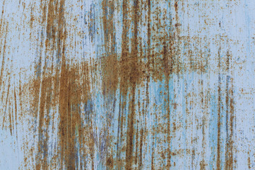 The old painted and rusted iron texture for background