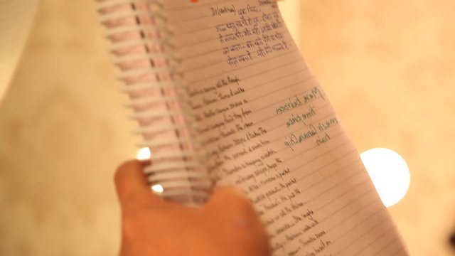 Female Model hands with Book