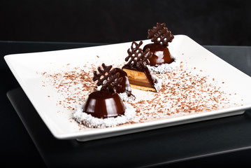 Freshly baked chocolate