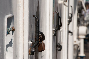 Water tight door on a ship, Exit door, emergency door.