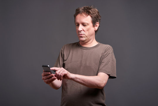 Man with a smartphone	