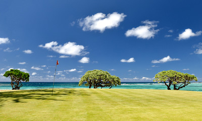 Golfplatz am Meer