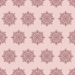 Seamless pattern in boho style