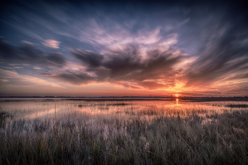 Fototapeta premium Sunset en pays guérandais