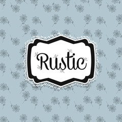 Rustic decorative style icon vector illustration graphic design