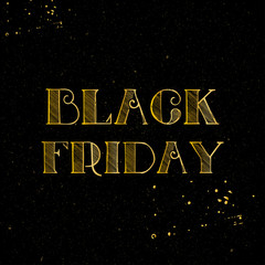 Black Friday sale banner design template. Vector illustration