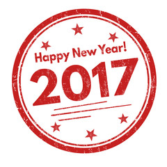 Happy new year sign or stamp