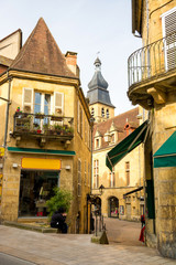streets of sarlat la caneda, france