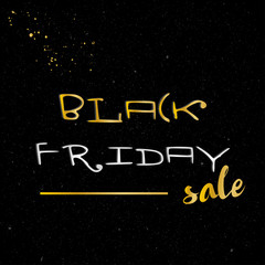 Black Friday sale banner design template. Vector illustration