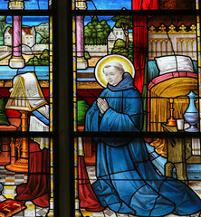 Fototapeta na wymiar Saint Dominic - Stained Glass