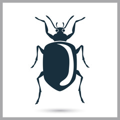 Beetle icon. Simple design for web and mobile