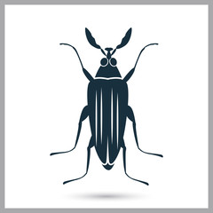 Beetle icon. Simple design for web and mobile