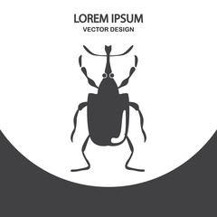 Beetle icon. Simple design for web and mobile
