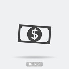 Money icon, Black vector is type EPS10
