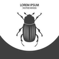 Beetle icon. Simple design for web and mobile
