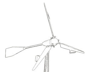 Outlines of the wind turbine