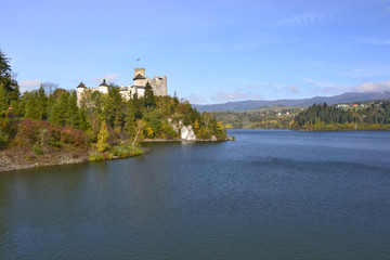 The Niedzica Castle in the Pieniny mountains in Poland