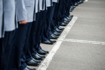 military taking oath