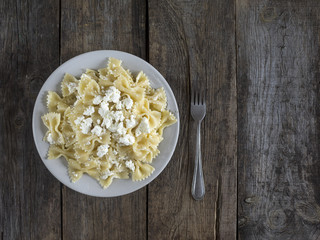 Pasta with cheese