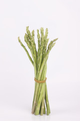 Group of asparagus tie with rubber