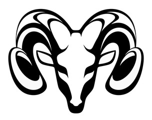 Naklejka premium Emblem aries