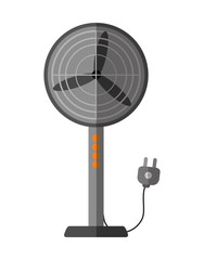 Fan machine icon. House appliances supplies and electronic theme. Isolated design. Vector illustration