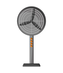 Fan machine icon. House appliances supplies and electronic theme. Isolated design. Vector illustration